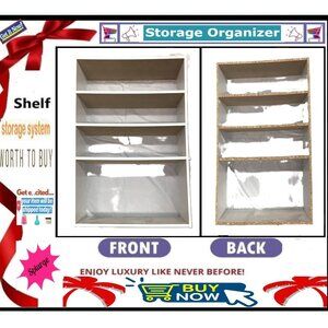 ✅ MODULAR ➕🆒 ORGANIZER SHELF Display Cabinet STORAGE SYSTEM 💸BUY NOW‼️🟢